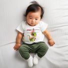 Baby Chinese Girl in white t-shirt Girl Dragon Mei