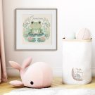 Boho Baby Frog - Cameron by Hush the Moon in Square Frame in Nursery Setting