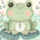 Boho Baby Frog - detail 3 - Hush the Moon