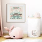 Boho Baby Platypus - Jackson by Hush the Moon in Square Frame in Nursery Setting