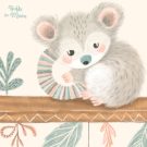 Boho Baby Possums - detail 1 - Hush the Moon