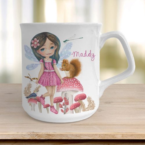 personalised mugs for kids,Woodland Fairy mug, personalised mug for girls, cute fairy mug, fairy mug, personalised gifts for girls, hush the moon