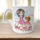 personalised mugs for kids,Woodland Fairy mug, personalised mug for girls, cute fairy mug, fairy mug, personalised gifts for girls, hush the moon