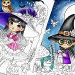 free colouring pages for kids, hush the moon, free halloween colouring pages