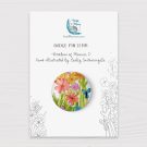 Meadow of Flowers I Badge on Card 32 mm