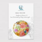 Meadow of Flowers II Badge on Card 58mm