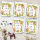 Meadow of Flowers Verse 2 Set 5 Glossy Cards with White Envelope